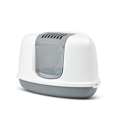 Savic Nestor Corner Cat Toilet Home - GREY